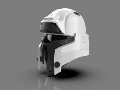 helmet of star wars trooper 3D print model