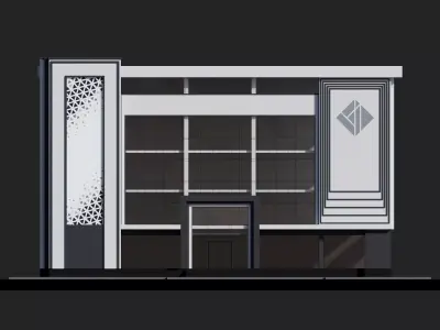 Office Building ID003 3D model