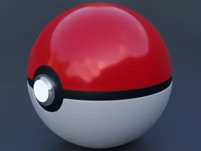Pokeball 3D model