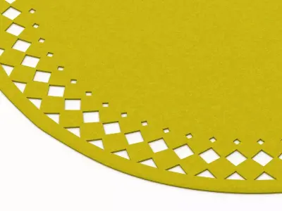 Rana placemat with holes in it 3D model