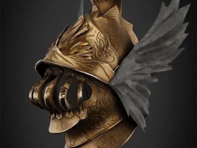 Elden Ring Cleanrot Knight Helmet for Cosplay 3D print model