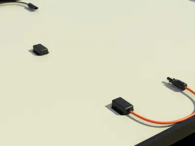 Solarpanel PBR 4k 3D model