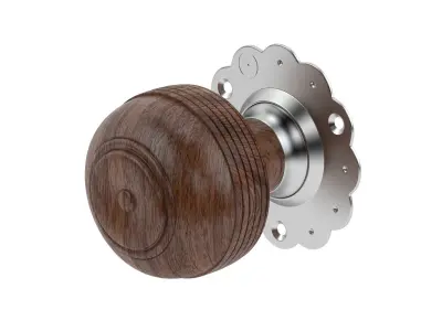 Rosewood Brown Mortice Door Knob 3D model