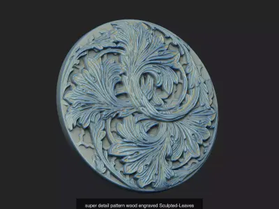 gothic carving group decoration cnc aspire laser  3D Model Pack