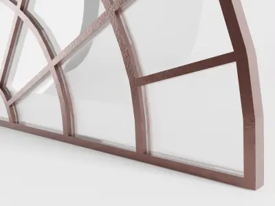 Semicircular Industrial Window Low-poly 3D model