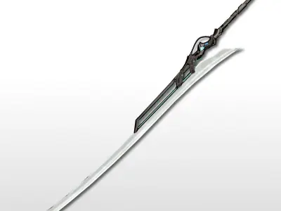 Ice Blade Low-poly 3D model