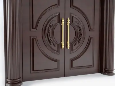 Double door 01 3D model