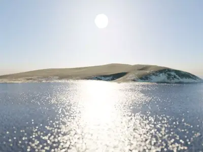 3D model of a Mediterranean island 3D model