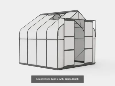 Collection of Greenhouse Diana 6700 - 3 Models 3D Model Pack
