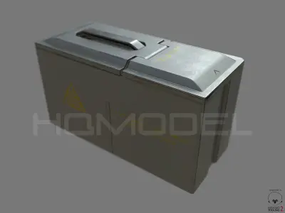 Case Ammo Box PBR Sci-Fi Low-poly 3D model