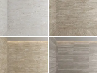 Travertine Porcelain tiles - set 02 Texture