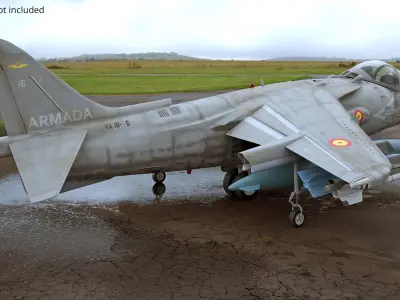  Harrier II Strike Jet Italian Navy Rigged 