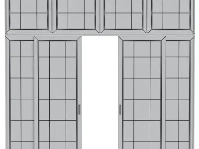 Japanese doors 3D model