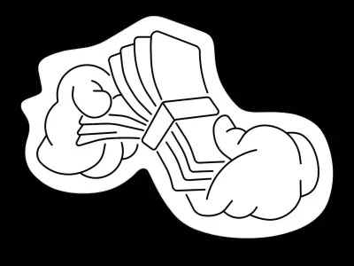 Hand Holding Money Neon Sign 3D model