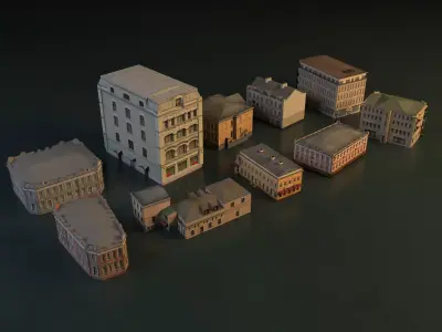 Building set 004 3D model