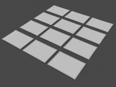 DOORMAT entrance mat with frame 3D model