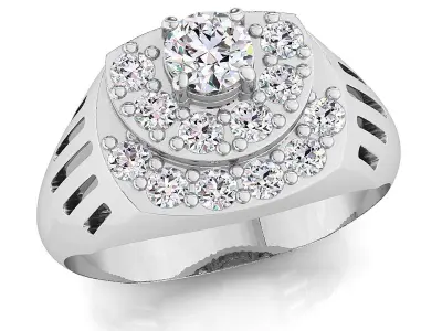 Small fancy mans ring 3D print model