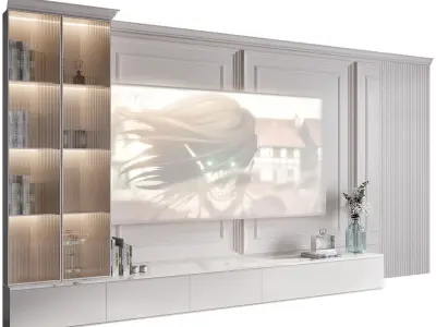 TV WALL NO40 A 3D model