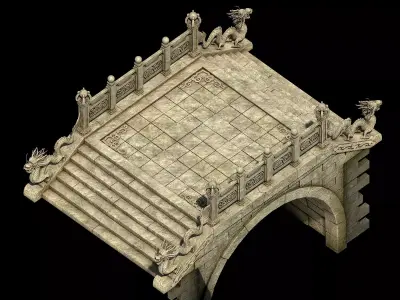 Beijing City - Palace - Stone Bridge 3D model
