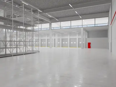 Warehouse Interior 6 Low-poly 3D model