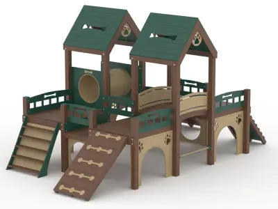 Deluxe Kennel Club Playground 3D model