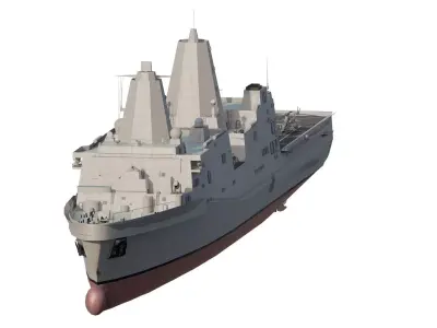 US NAVY Amphibious transport ship 3D model