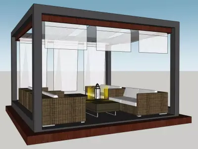 Contemporary Outdoor Pavilion SKP 3D model