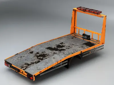  Aged Car Transporter Flatbed Tow Truck Body 