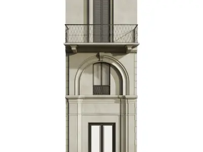Facade classic house 6 3D model