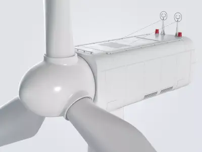Wind Turbine 3D model