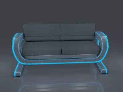 Sci fi Sofa 3D model