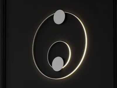 Olympic Circle Wall Sconce by Lorenzo Truant 3D model