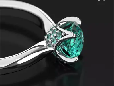 3D Jewelry HQ Rendering Scene Setups For 3ds Max With V-Ray 3D model