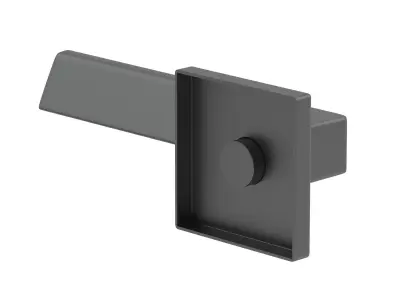 Carlisle Brass Manital Flash Door Handle Matt Black 3D model