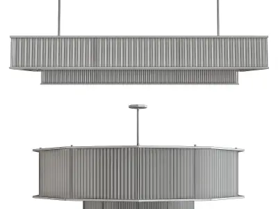 Westelm Sphere Stem Chandelier 3d model Low-poly 3D model