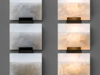 Architectural Pierre Chareau Sconces 3D model