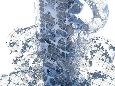 Futuristic Skyscraper 991 3D model