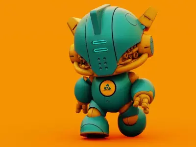 ROBO G-10  Rigged for Unreal Engine - Unity - MIXAMO 3D model