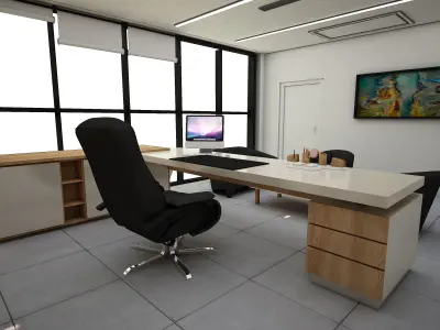 Office room 3d max model  3D model