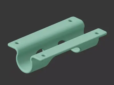 Plastic Door Latch Bracket Toy 3D model