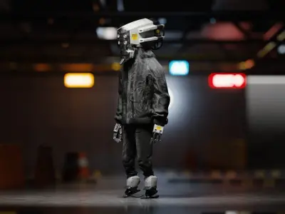 Urban Robot Blender 3D model