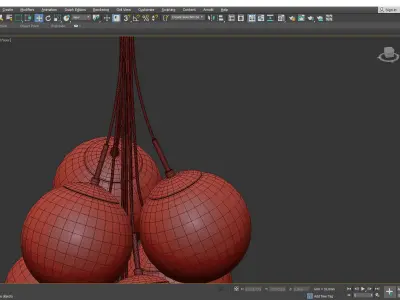 FARNESE CHANDELIER Low-poly 3D model