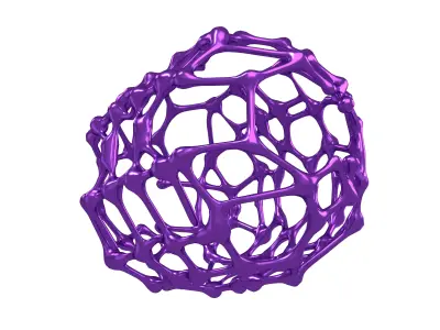 Abstract Shape Nanotubes v1 005 Low-poly 3D model