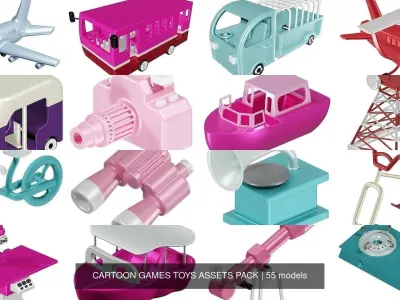 CARTOON GAMES TOYS ASSETS PACK