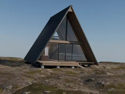A-frame Cabin 3D model