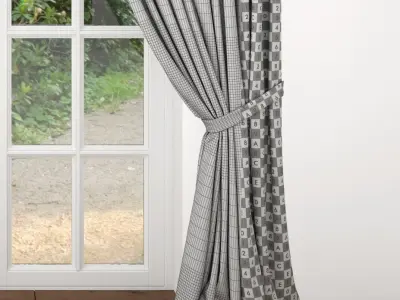 Curtain curtains 3D model