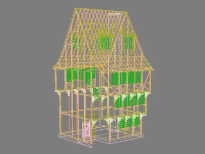 Medieval House 1 3D model