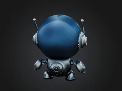 Cyclops Robo Cyborg  Low-poly 3D model