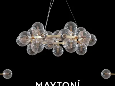 Pendant Lamp Dallas MOD548PL-25G Maytoni Modern Free 3D model
