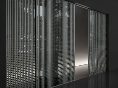 Rimadesio sliding doors 3D model